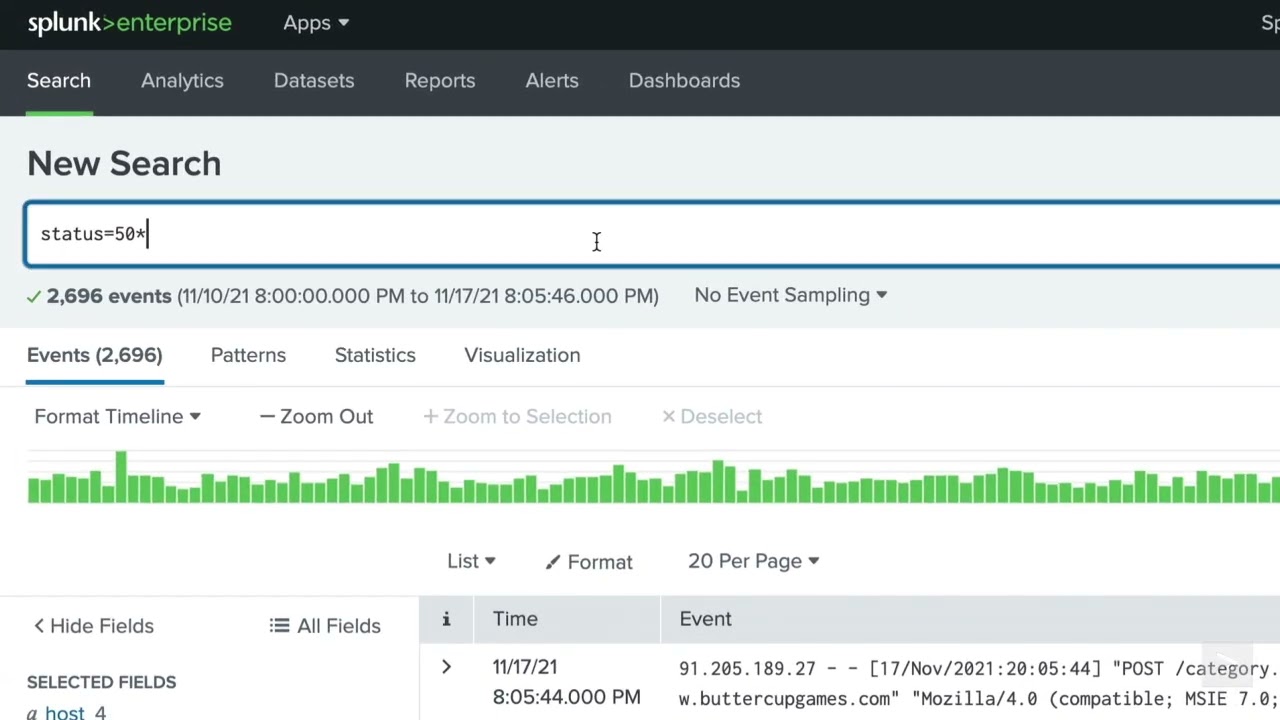 Basic Searching in Splunk Enterprise
