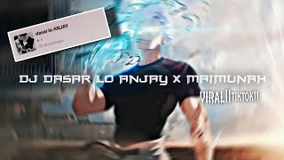 Download lagu DJ DASAR LO ANJAY x MAIMUNAH ||speed-up MENGKANE🎧🎶 mp3