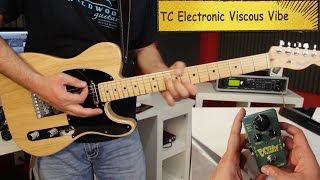 Video thumbnail for TC Electronic Viscous Vibe Electric Guitar Effect Review by David Wallimann