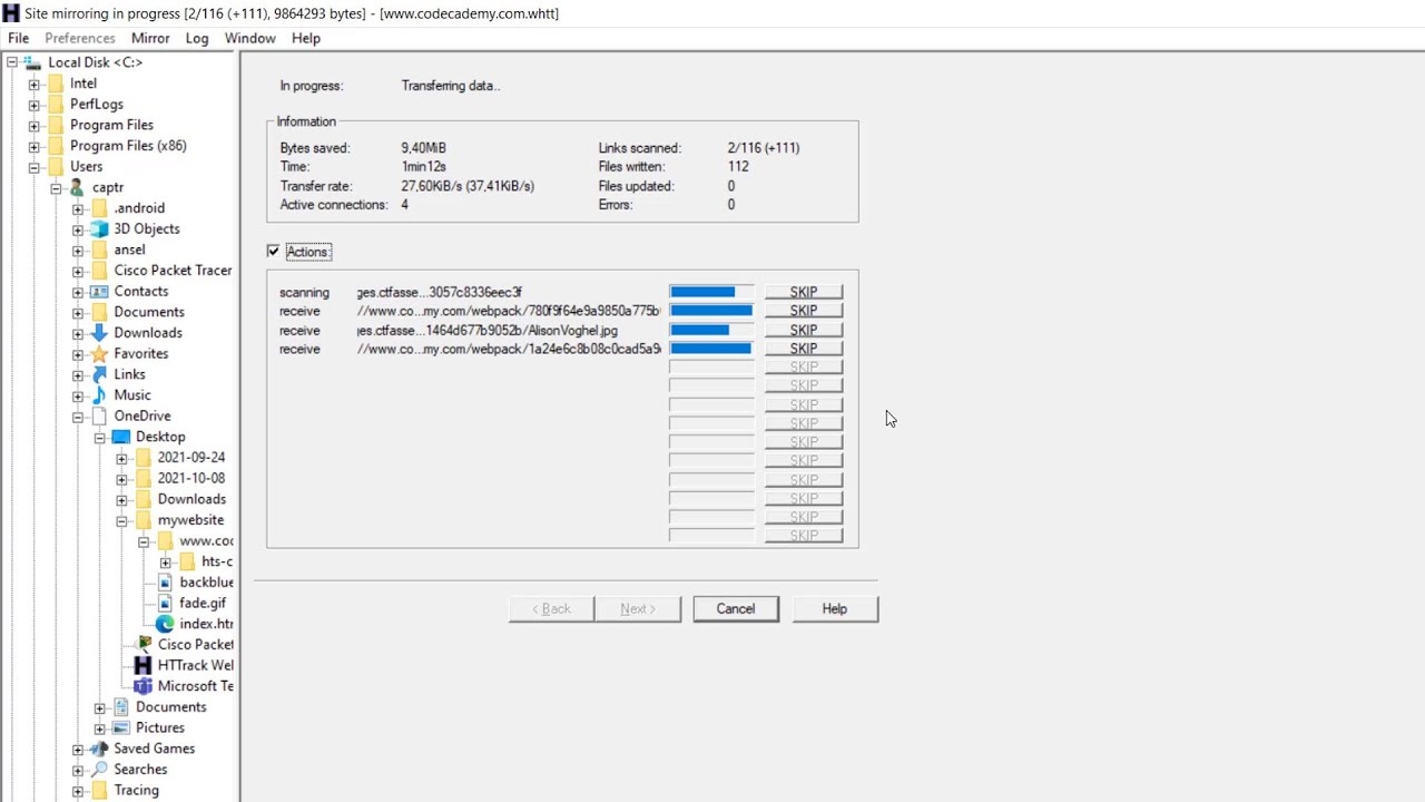 How to Download Full Website and Browse Offline | Clone any websites | HTTrack Website Copier
