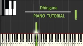 Dhingana Piano Tutorial | Raees | Ram Sampath | Shah Rukh Khan