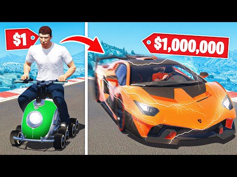 $1 Car vs $1,000,000 Car.. GTA 5 RP