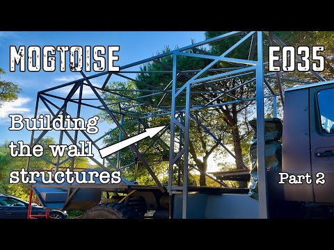 Unimog Camper E035 - Building the wall structures - Part 2