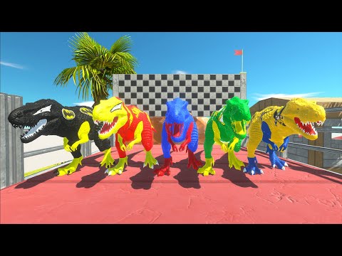 Hunting found Jurassic world evolution Dinosaurs Race Champions 5 T-REX DC vs Marvel Superhero