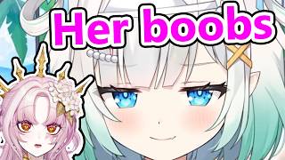 Mint knows it's Matara IRL when she felt her boobs pressed against her
