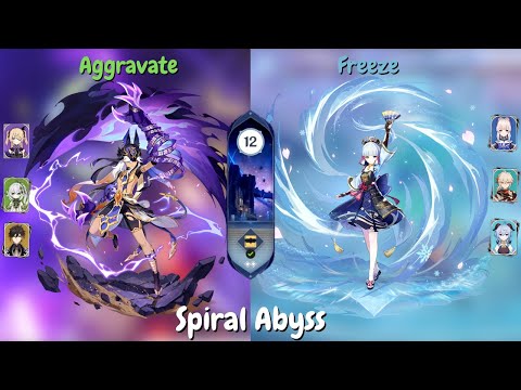 C0R1 Cyno Aggravate And C0 Ayaka Freeze | Abyss 12 Clear And Showcase | Genshin Impact🎈