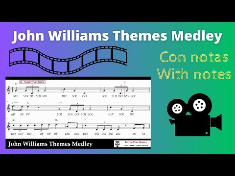 John Williams Themes Medley (with notes-con notas)