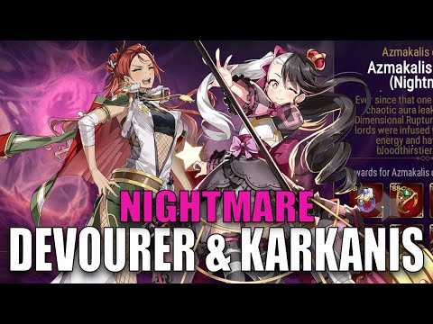 Nightmare Devourer and Karkanis is Fun - Epic Seven Nightmare Raid