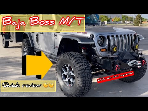 First Impression on the Mickey Thompson Baja Boss M/T 37 x12.50 x17 Tire Review #jeep #tire #review