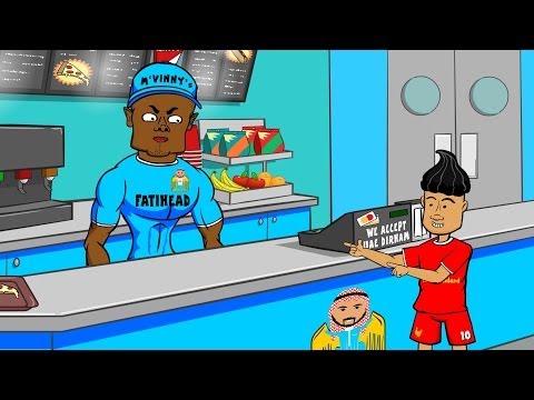 🍕KOMPANY SLICE🍕 (Coutinho Man City football cartoon Liverpool 3-2 Man City 2014)