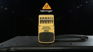 Video thumbnail for Behringer EQ700 Graphic Equalizer Pedal | Gear4music demo by Gear4music Guitars