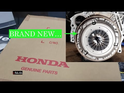 K24 Swap OEM Flywheel, Clutch Disc, and Pressure Plate Install.