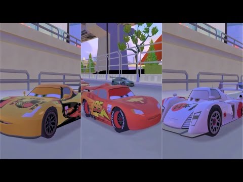 Cars 2 Lightning McQueen vs JPN Shu Todoroki vs SPA Miguel Camino