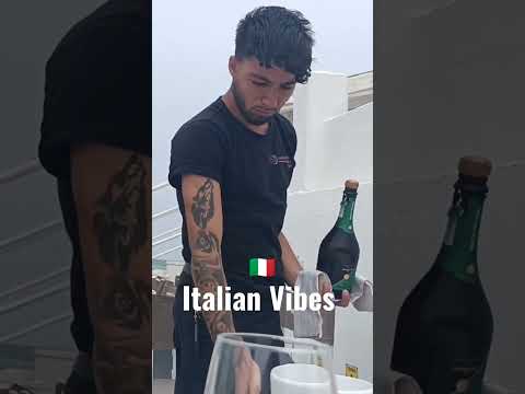 The Hot Italian Who's Pouring Prosecco in Italy! Italian Vibes! #italy #italiano #italia #travel
