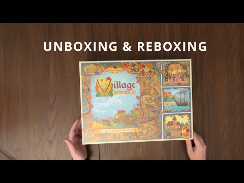 Village: Big Box (base game plus expansions) - Board Game Unboxing and Reboxing - What's in the Box?