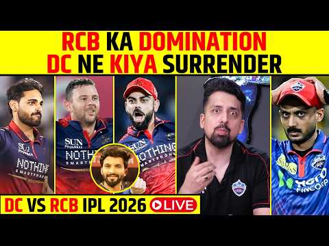🔴RCB VS DC IPL 2026 LIVE: RCB KA DOMINATION, DC NE KIYA SURRENDER #rcbvsdc #ipl2026