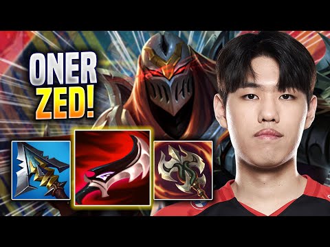 ONER DESTROYING WITH ZED! - T1 Oner Plays Zed MID vs Veigar! | Preseason 2023