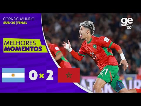 Gols e lances de Argentina x Marrocos