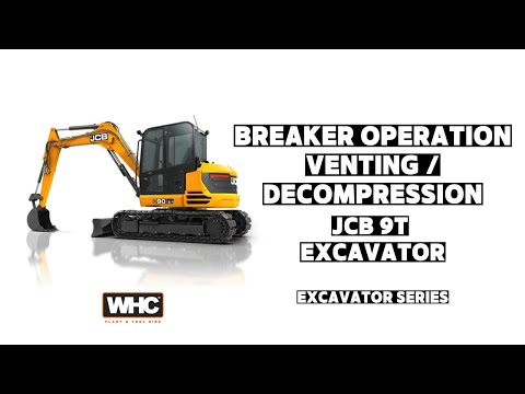 Breaker Operation Venting/Decompression JCB 9T Excavator WHC Hire | Excavator Series | Tutorial