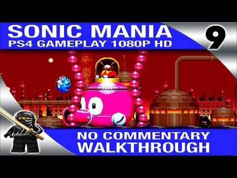 Sonic Mania Walkthrough No Commentary - Part 9 - Oil Ocean [PS4 1080P 60fps]