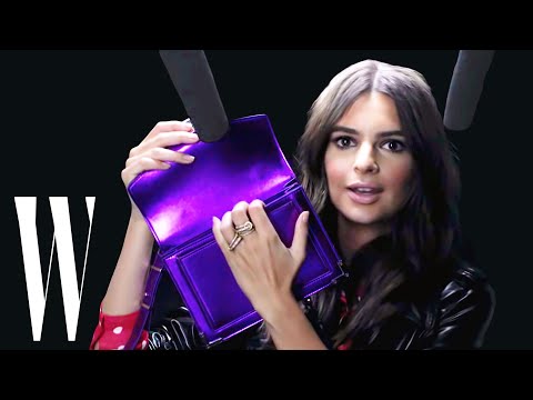 Emily Ratajkowski Explores ASMR with Whispers, Leather, and a Lint Roller | W Magazine