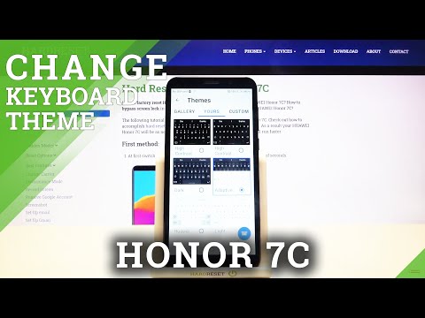 How to Change Keyboard Theme in Honor 7C - Mange Keyboard Colors
