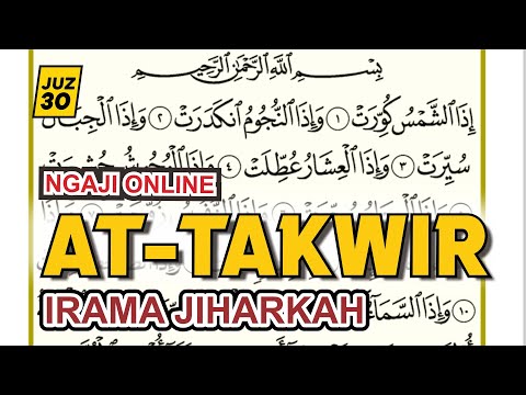 AT-TAKWIR Murattal irama Jiharkah | Shidqi Abu usamah