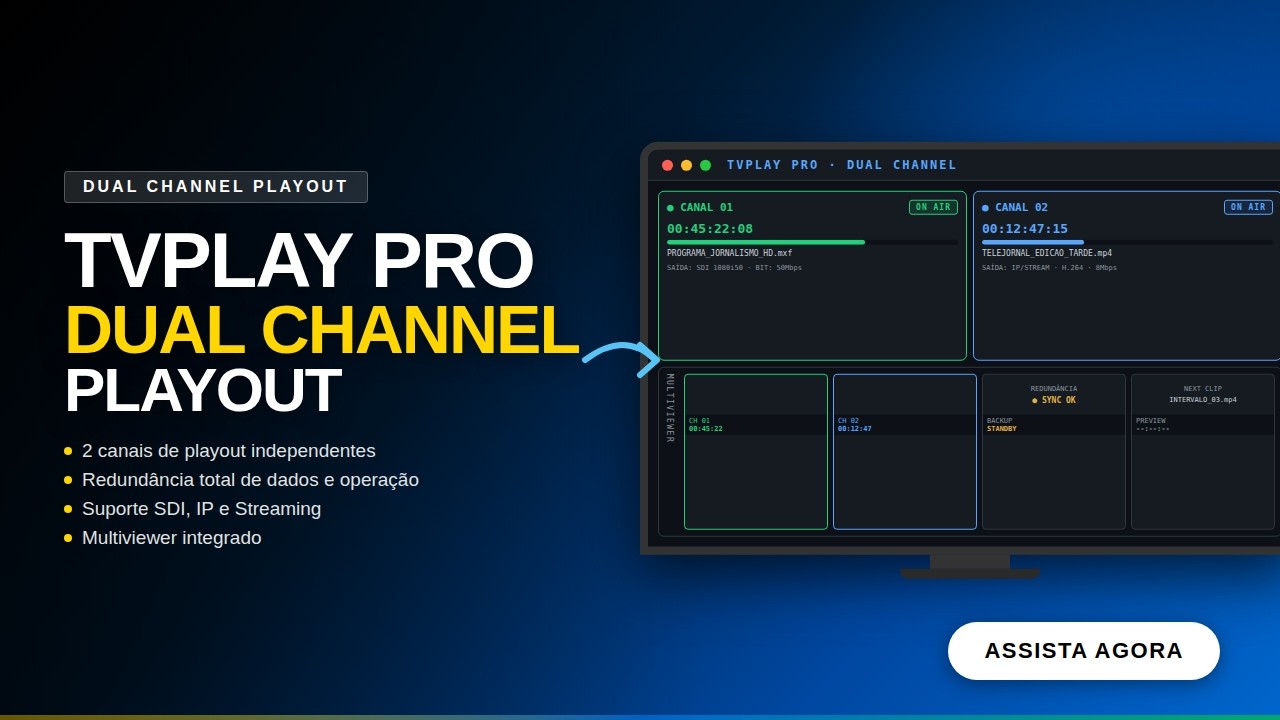 Miniatura do vídeo — TVPLAY PRO