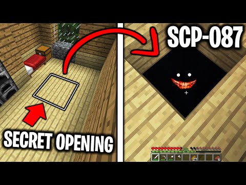 SCP-087 WAS HIDING UNDER OUR BASE in Minecraft... (Scary Minecraft Video)