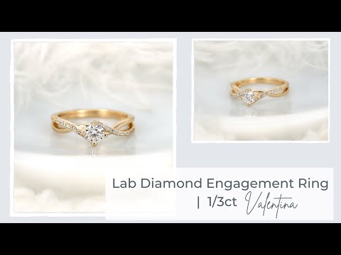 Lab Diamond Engagement Ring | Rosados Box 1/3ct Valentina Lab Diamond Engagement Ring