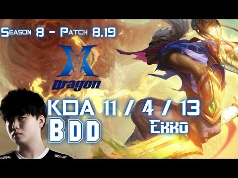 KZ BDD EKKO vs YASUO Mid - Patch 8.19 KR Ranked