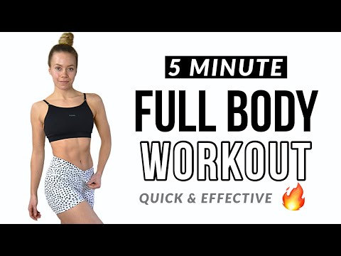 FULL BODY WORKOUT (5MIN) - Quick & Effective, Fat Burn