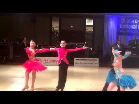 Kristian Evstigneev and Victoria Sepiashvili, USA Dance National 2015, J1 novice Latin semifinal