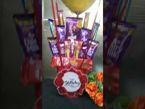 "CHOCOLATE BOUQUET"  || Birthday Gift ||....Candy Wrap.#balloon#Bouquets#Chocolate