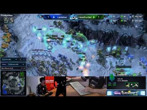 HEADHUNTER vs Ladabaz (Lancraft) - Starcraft 2 PvP