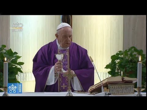Messe du pape François à Sainte-Marthe du dimanche 22 mars 2020