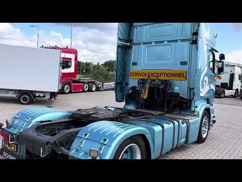 Scania R450 topline, low deck, 2016, retarder