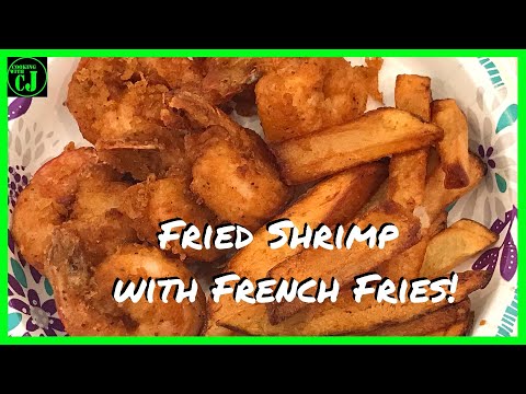 FRIED SHIMP AND CHIPS! | Old Bay Fried Shrimp Recipe