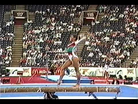 8th Team HUN Bernadett Balasz BB - 1991 World Gymnastics Championships 9.400