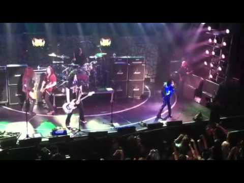 Slash and Myles Kennedy with Alice cooper playing schools o