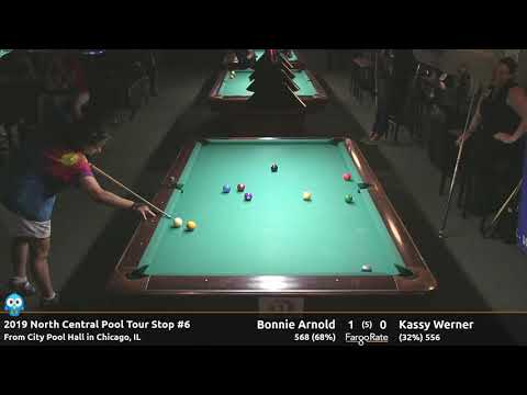 Bonnie Arnold vs Kassy Werner (3rd place match) - 10 Ball - 2019 NCPT Stop #6