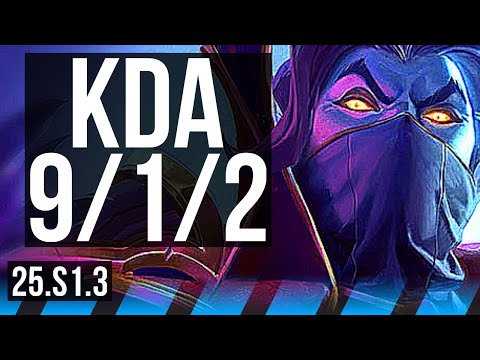 KASSADIN vs QIYANA (MID) | 71% winrate, Legendary | KR Diamond | 25.S1.3