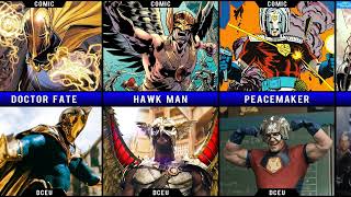 Comparison: DC comic's characters Vs. DCEU