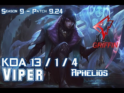 GRF Viper APHELIOS vs XAYAH ADC - Patch 9.24 KR Ranked