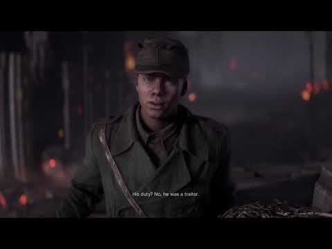 Battlefield V - The Last Tiger Turning Point: Mueller Sees Hartmann Hanged Death Cutscene (2018)