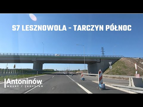 Droga ekspresowa S7 Lesznowola - Tarczyn Północ 3 dni po otwarciu / S7 expressway new section