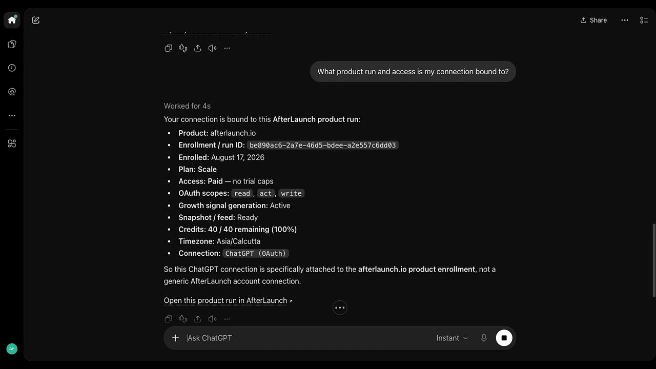 AfterLaunch video preview