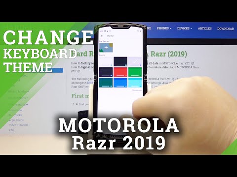 How to Change Keyboard Theme in MOTOROLA Razr 2019 – Personalize Display