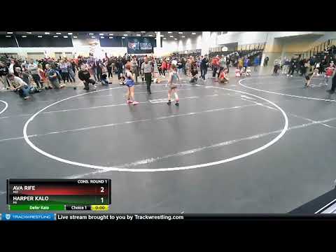 79-85 Lbs Cons. Round 1 - Harper Kalo, MI Vs Ava Rife, MO F4ab