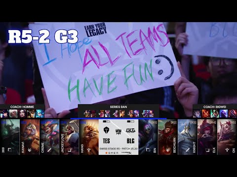 TES vs BLG - Game 3 | Day 9 LoL Worlds 2025 Swiss Stage | Top Esports vs Bilibili Gaming G3 full